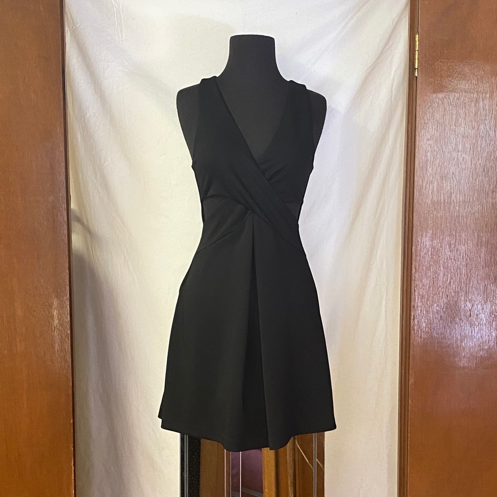 Express Little Black Dress Sexy Vneck Side Cutouts